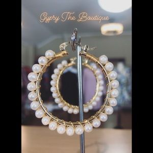 Pearl hoops